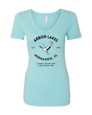 Arbor Lakes Crane EST 1991 Women's V-Neck