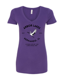 Arbor Lakes Crane EST 1991 Women's V-Neck