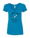 Arbor Lakes Crane EST 1991 Women's V-Neck