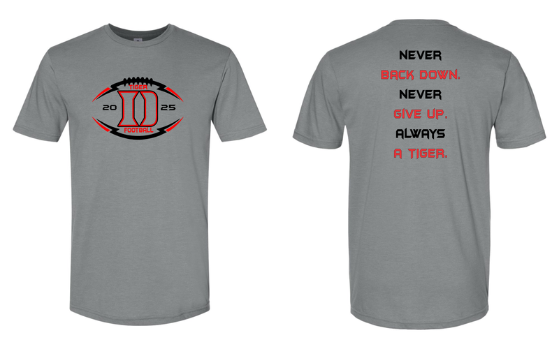 Pop Warner Never Give Up Tee 64000CVC
