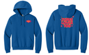 River Life Jesus Loves You Hoodie Royal 996M