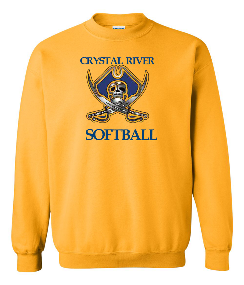 Crystal River High Softball Pirate Logo Long Sleeve