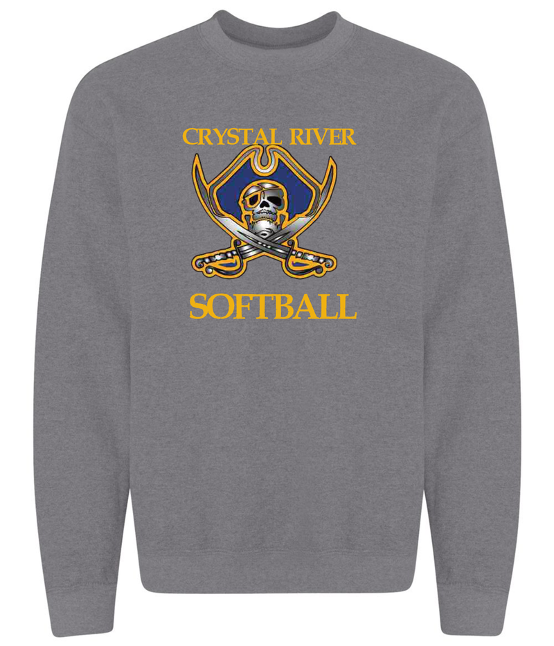 Crystal River High Softball Pirate Logo Long Sleeve