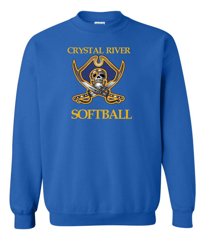 Crystal River High Softball Pirate Logo Long Sleeve