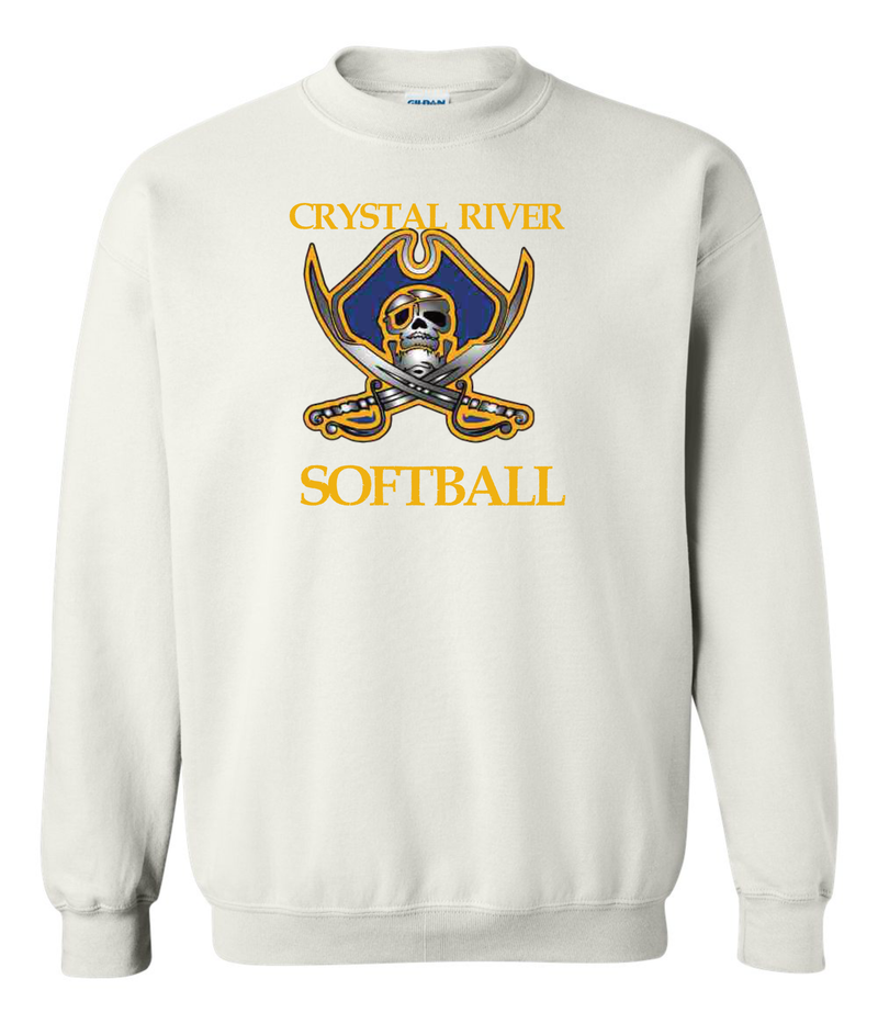 Crystal River High Softball Pirate Logo Long Sleeve