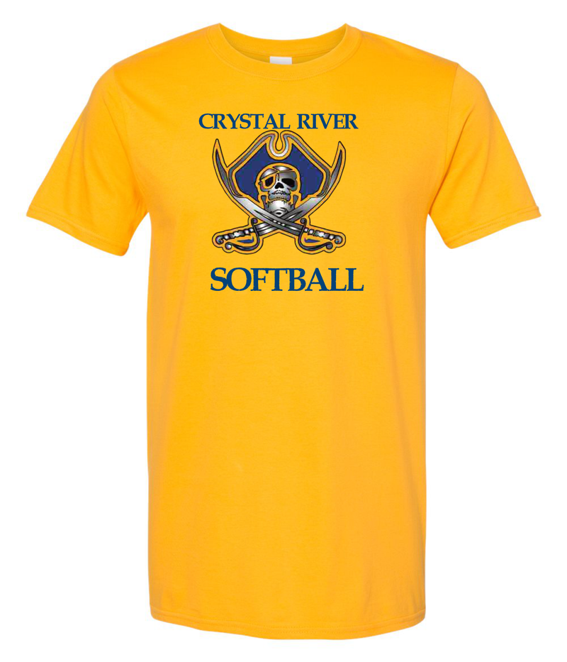 Crystal River High Softball Pirate Logo Shirts