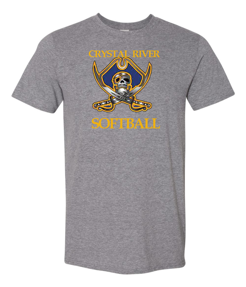 Crystal River High Softball Pirate Logo Shirts