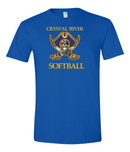 Crystal River High Softball Pirate Logo Shirts