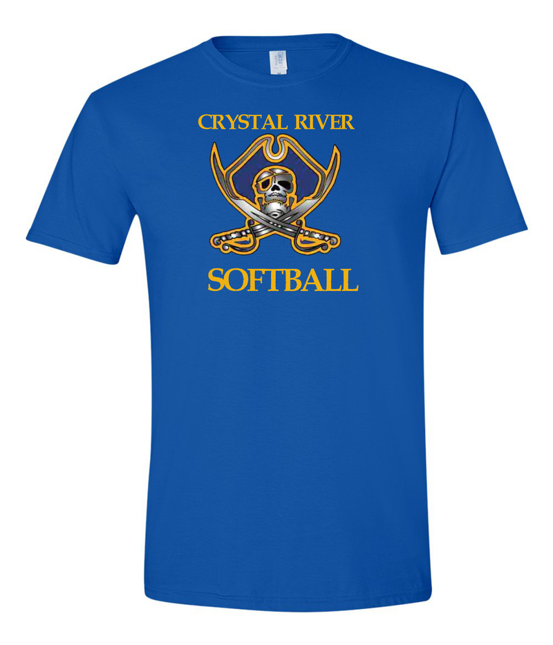 Crystal River High Softball Pirate Logo Shirts