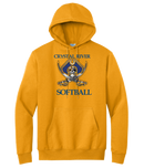 Crystal River High Softball Pirate Logo Hoodie