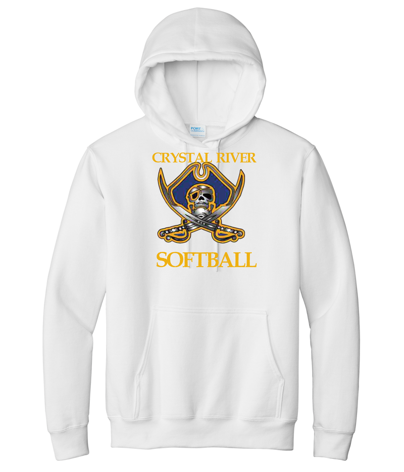 Crystal River High Softball Pirate Logo Hoodie