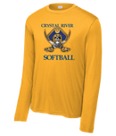 Crystal River High Softball Pirate Logo Long Sleeve ST350LS