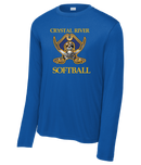 Crystal River High Softball Pirate Logo Long Sleeve ST350LS