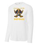 Crystal River High Softball Pirate Logo Long Sleeve ST350LS