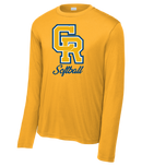 Crystal River High Softball CR Logo Long Sleeve ST350LS
