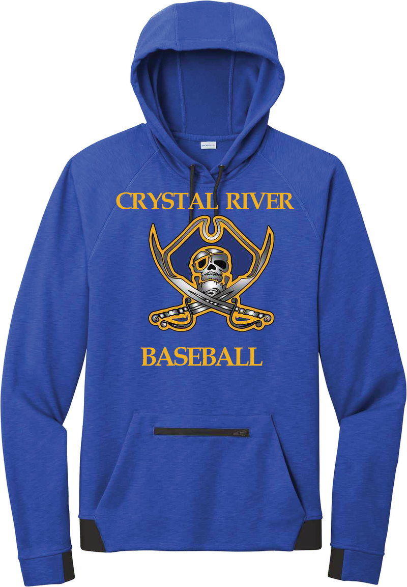 Crystal River High Pirate Logo Polyester Hoodie