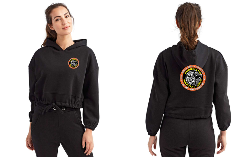 Dunnellon Martials Arts Cropped Hooded Sweatshirt TD085