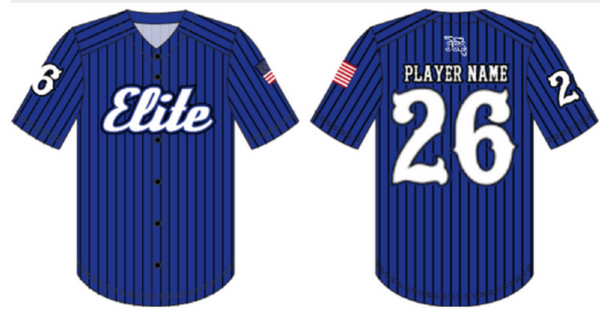 352 Elite Parent/Sibling Pinstripe Button Down Jersey