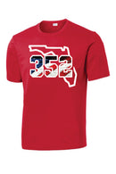 352 Elite American Flag in Numbers Dry-Fit