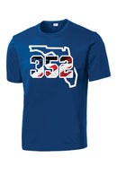 352 Elite American Flag in Numbers Dry-Fit